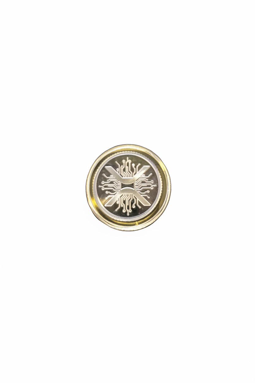 (NEW) 1 Gram Silver Coin XRP Design