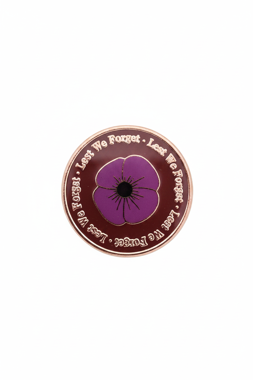 Pure Silver Purple Poppy