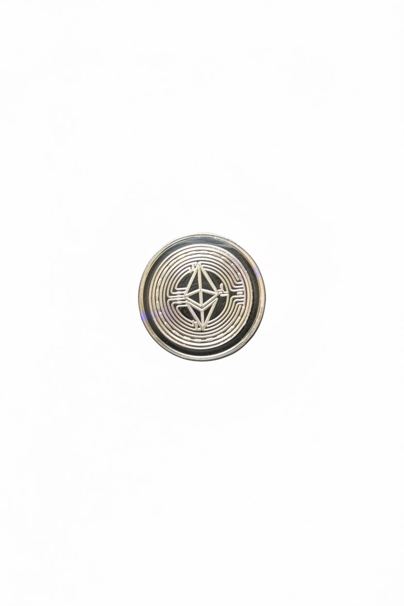 (NEW) 1 Gram Silver Coin ETH Design