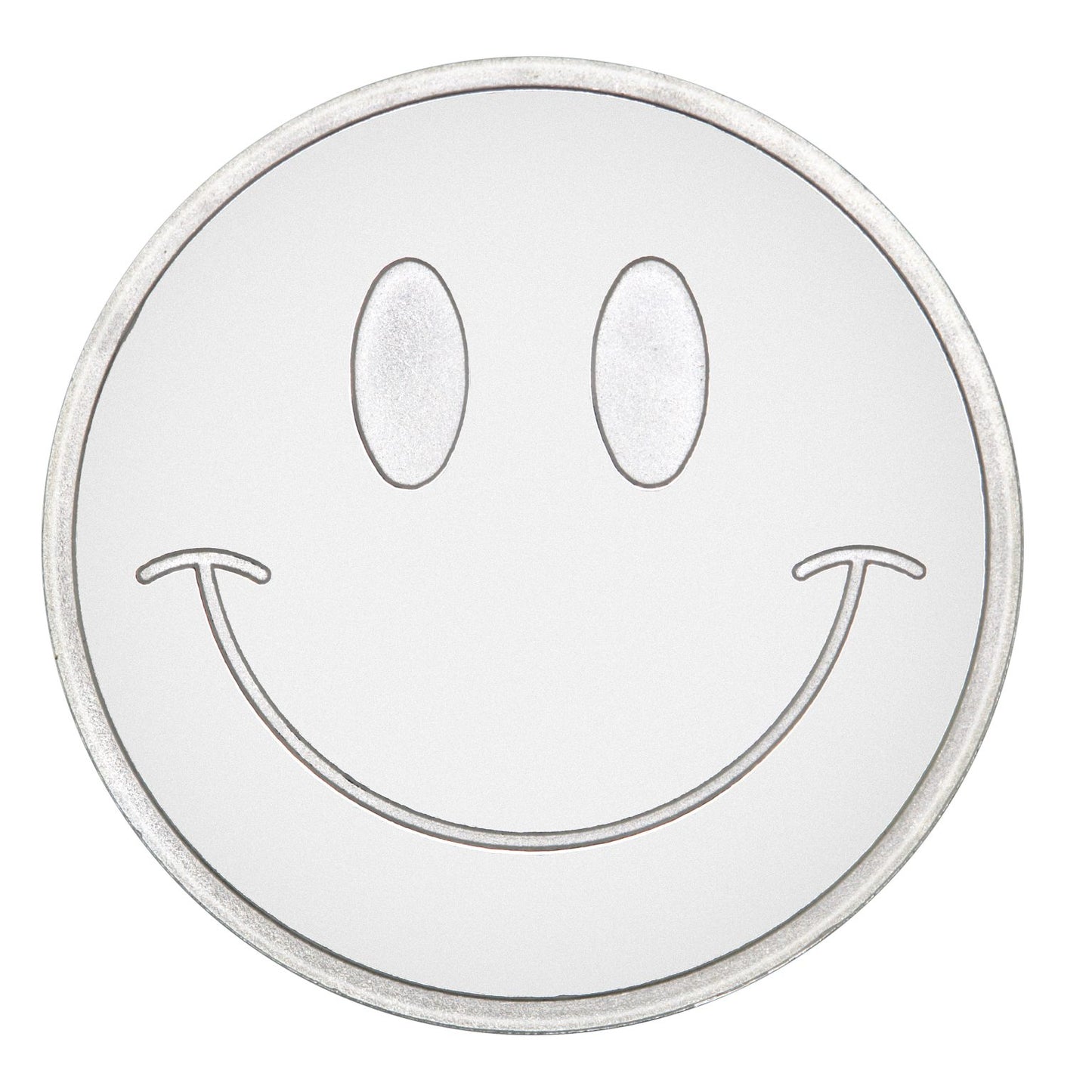 1 Gram Pure Silver Smiley Face