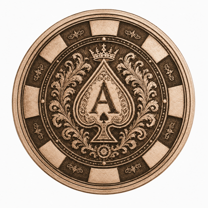 1 OZ Copper Poker Chip