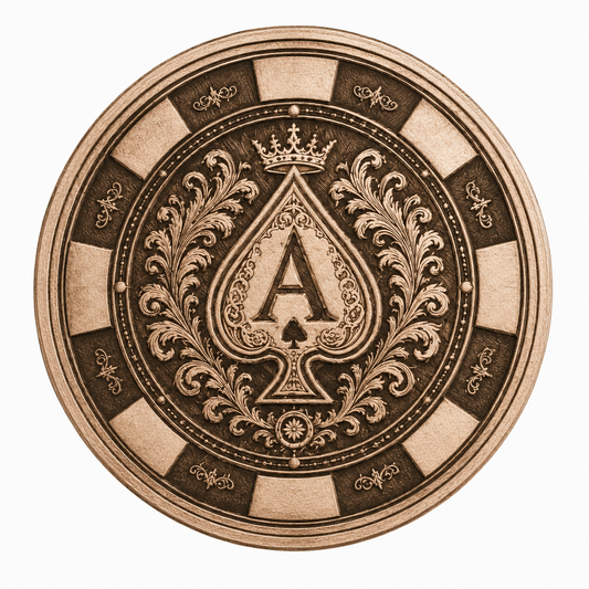 1 OZ Copper Poker Chip