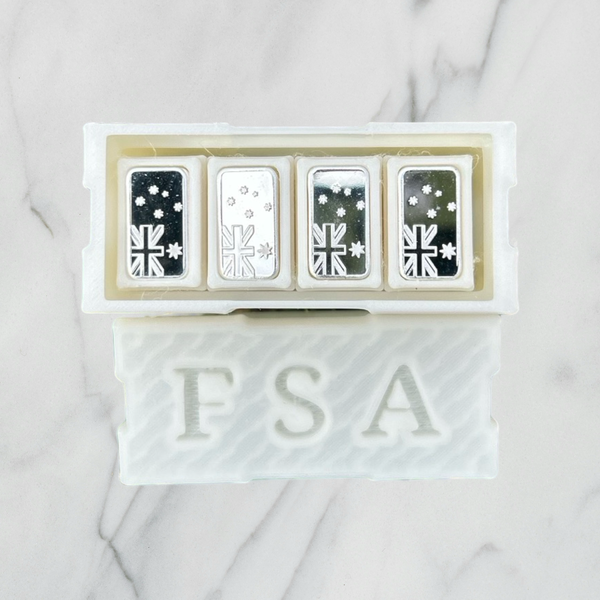 Aussie Flag Prepper Box - 100 x 1 Gram bars – Fractional Silver Australia