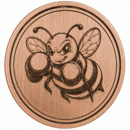 1 OZ Copper Boxing Bumblebee